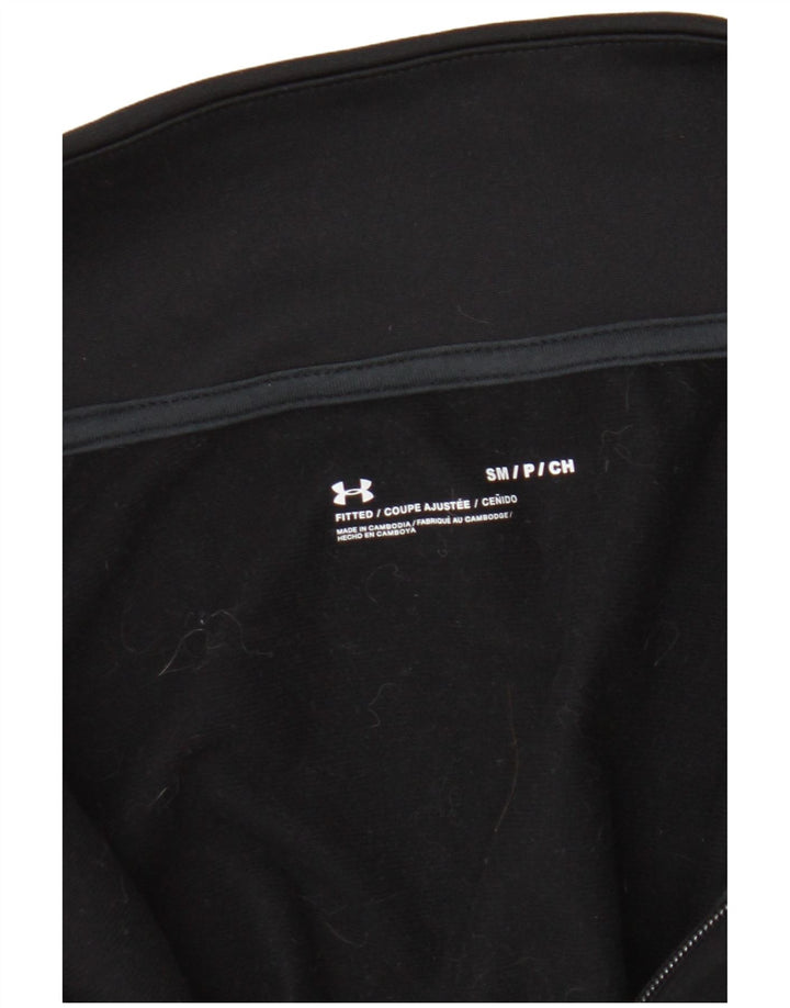 Under Armour Mens Tracksuit Top Jacket Small Black Colourblock