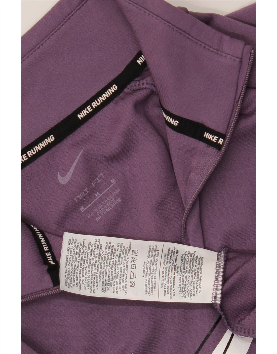 Nike Dame Dri Fit Grafisk Pullover Træningsdragt Top UK 14 Medium Lilla