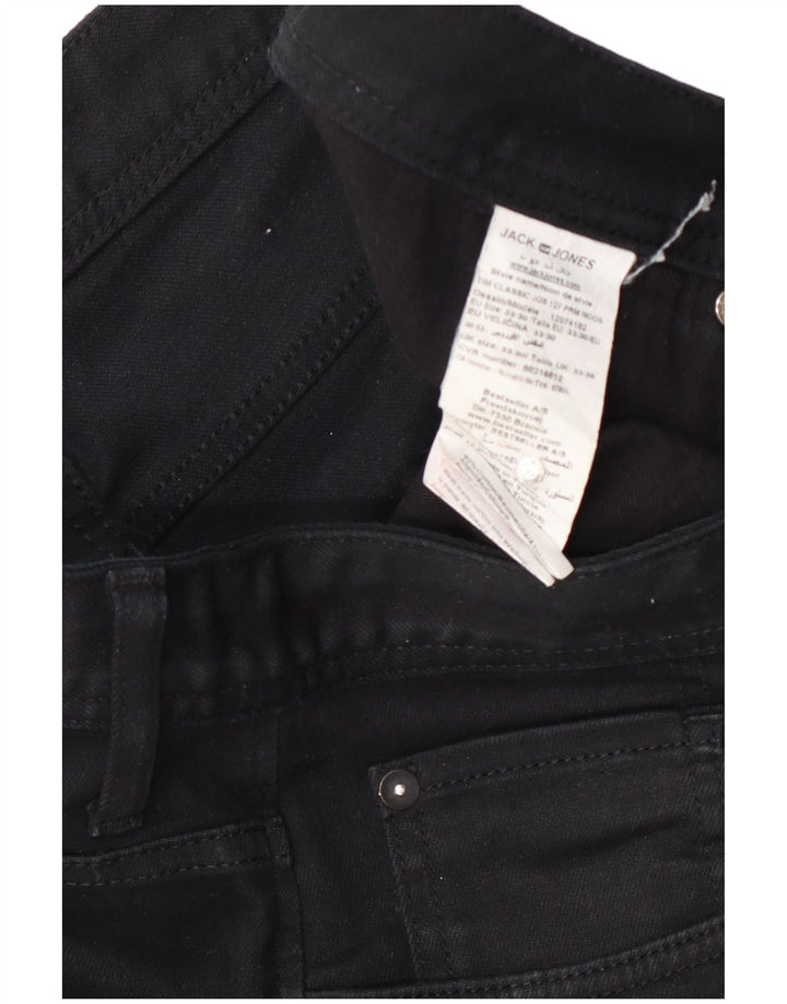 Jack & Jones Herre Slim Jeans W33 L30 Sort Bomuld