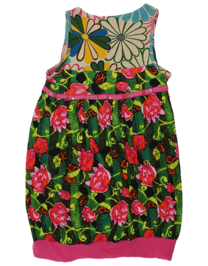 DESIGUAL Womens Bubble Dress UK 4 XS Multicoloured Floral