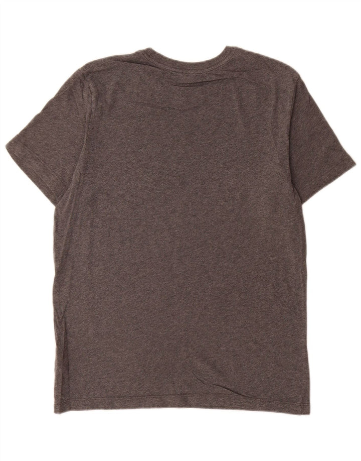 Nike grafisk T-shirt top mellem grå bomuld til mænd