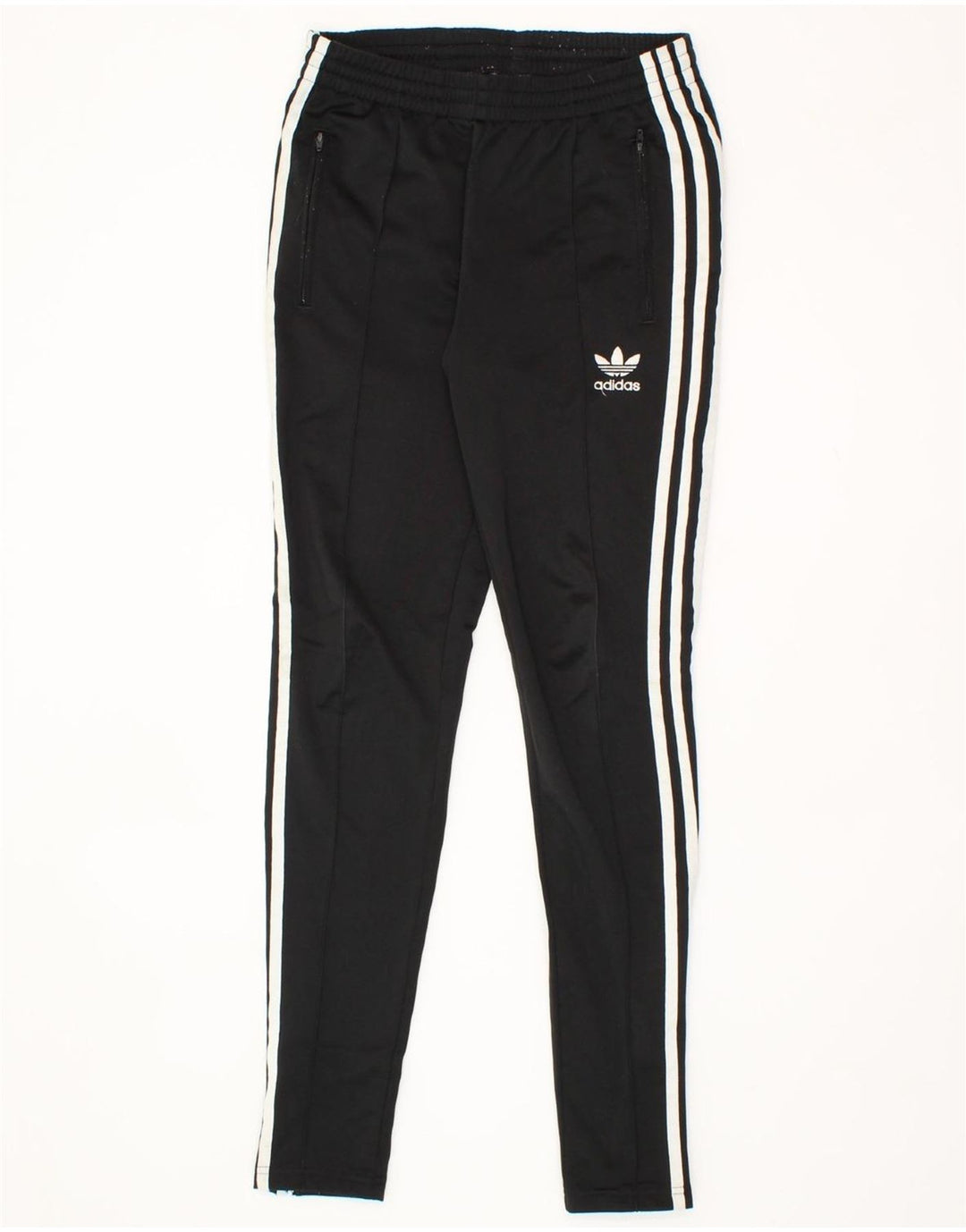 ADIDAS Womens Tracksuit Trousers UK 8 Small Black Polyester Vintage Adidas and Second-Hand Adidas from Messina Hembry 