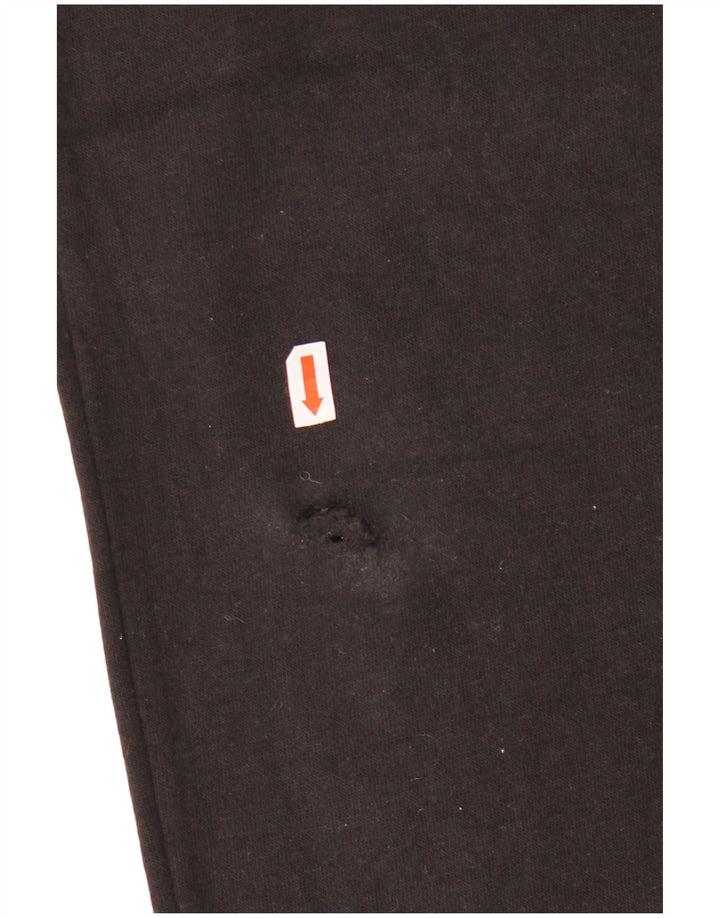 CHAMPION Boys Graphic Tracksuit Trousers Joggers 9-10 Years Medium Black