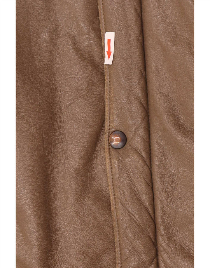 Camox Herre Bomber Læderjakke UK 38 Medium Brun