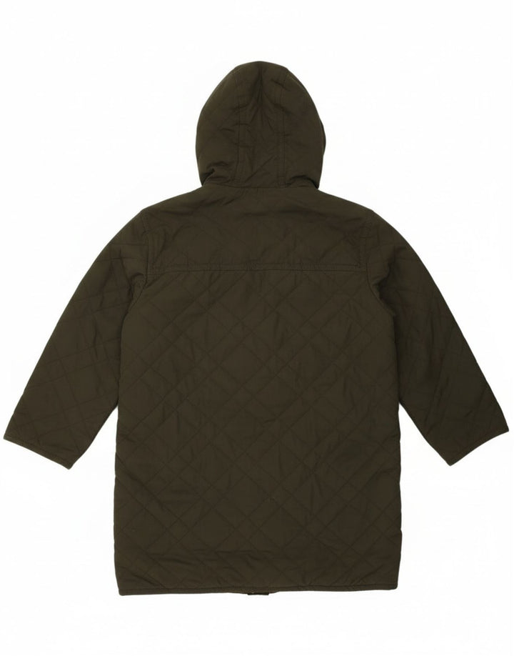 Blue Notes Herre Hætte Quilted Duffel Coat IT 52 XL Grøn Polyester