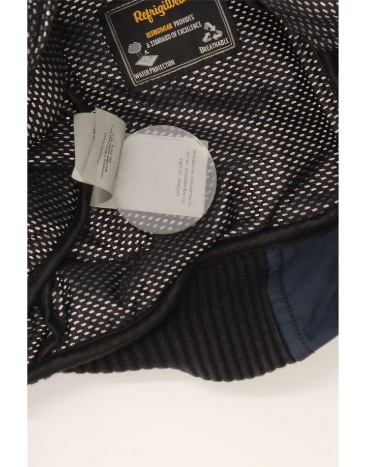 Refrigiwear Herre hættepolstret jakke UK 36 Small Navy Blue Nylon