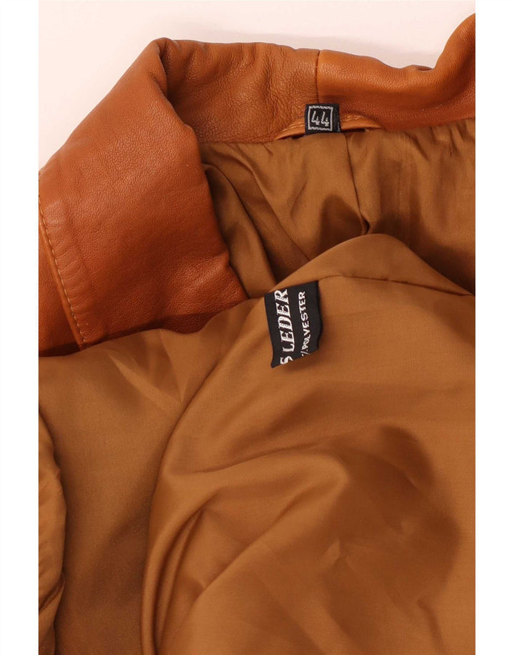 Vintage dame læderjakke EU 44 XL Brun