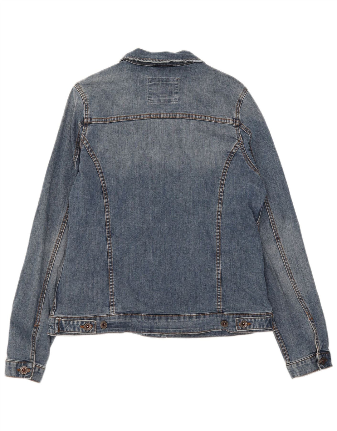 Fat Face Dame denimjakke UK 12 Medium Blue Cotton