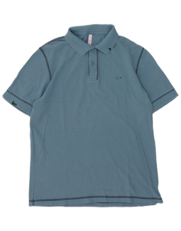 Sun68 Herre poloshirt Medium blå bomuld