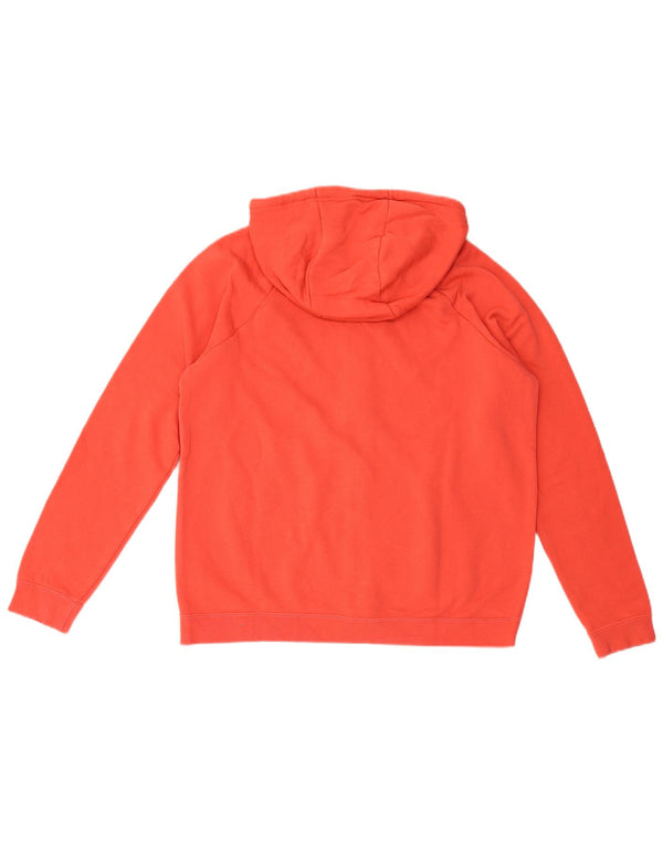 Nike Dame Oversized Hættetrøje Sweater UK 14 Medium Rød Bomuld
