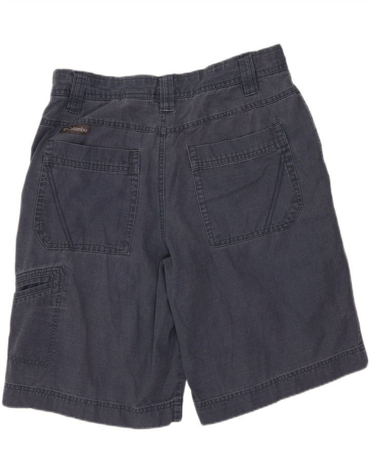 COLUMBIA Herre Cargo Shorts W34 store marineblå bomuld