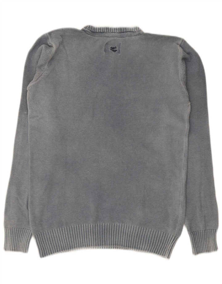 Petrol Industries Herre V-hals sweater Stor Grå Bomuld