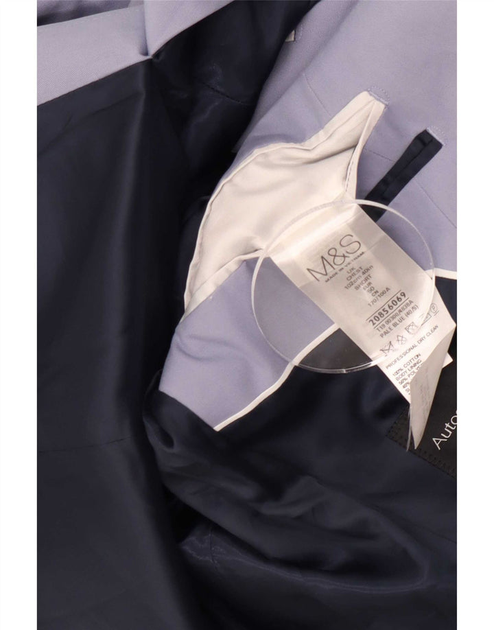 Marks & Spencer Herre Autograph 2 Button Blazer Jacket UK 40 Medium Blue
