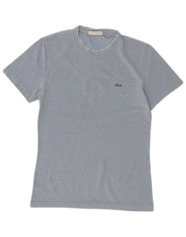 Lacoste Herre Slim Fit T-Shirt Top Størrelse 2 XS Blå Bomuld