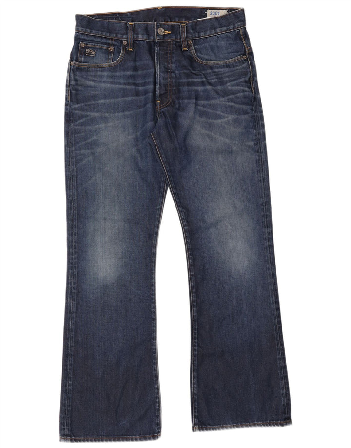 G-Star Herre 3301 Bootcut Jeans W34 L32 Blå Bomuld
