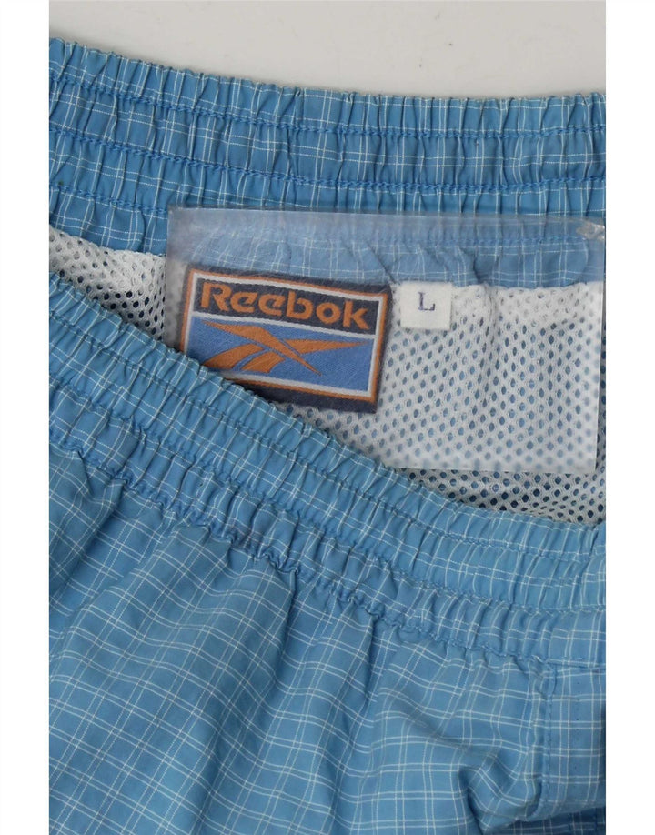Reebok Sportshorts til mænd Large Blue Check