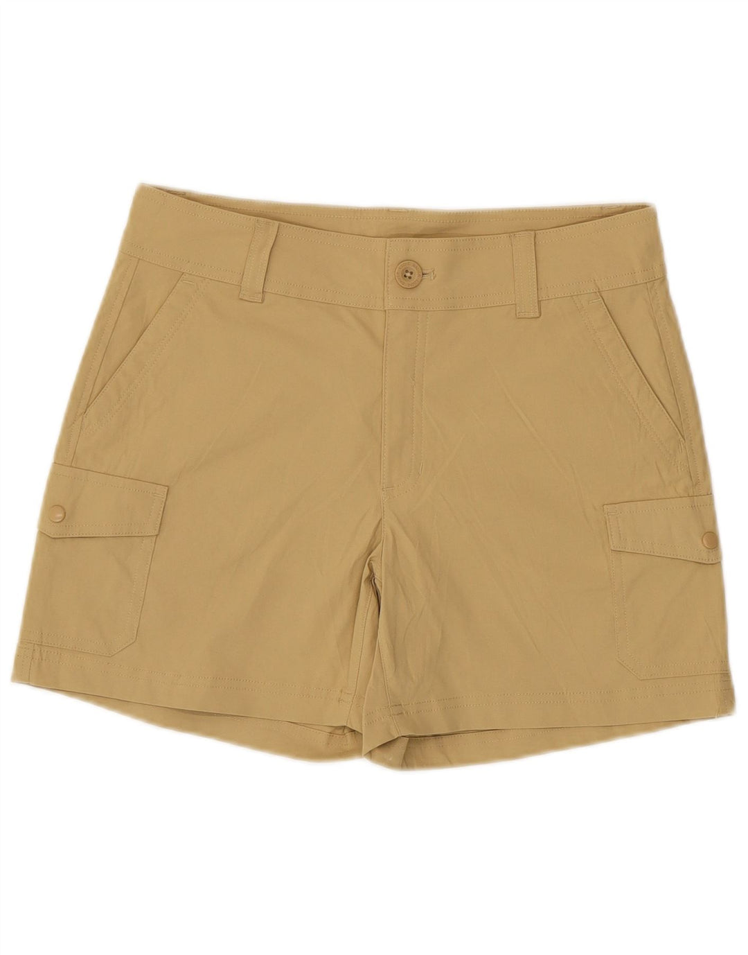 Eddie Bauer Dame Cargo Shorts US 4 Small W30 Beige Nylon