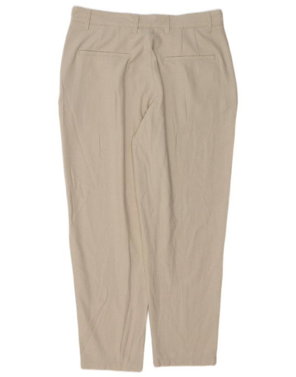 Zara Herre Pegged Chino Bukser EU 42 Large W32 L28 Off White