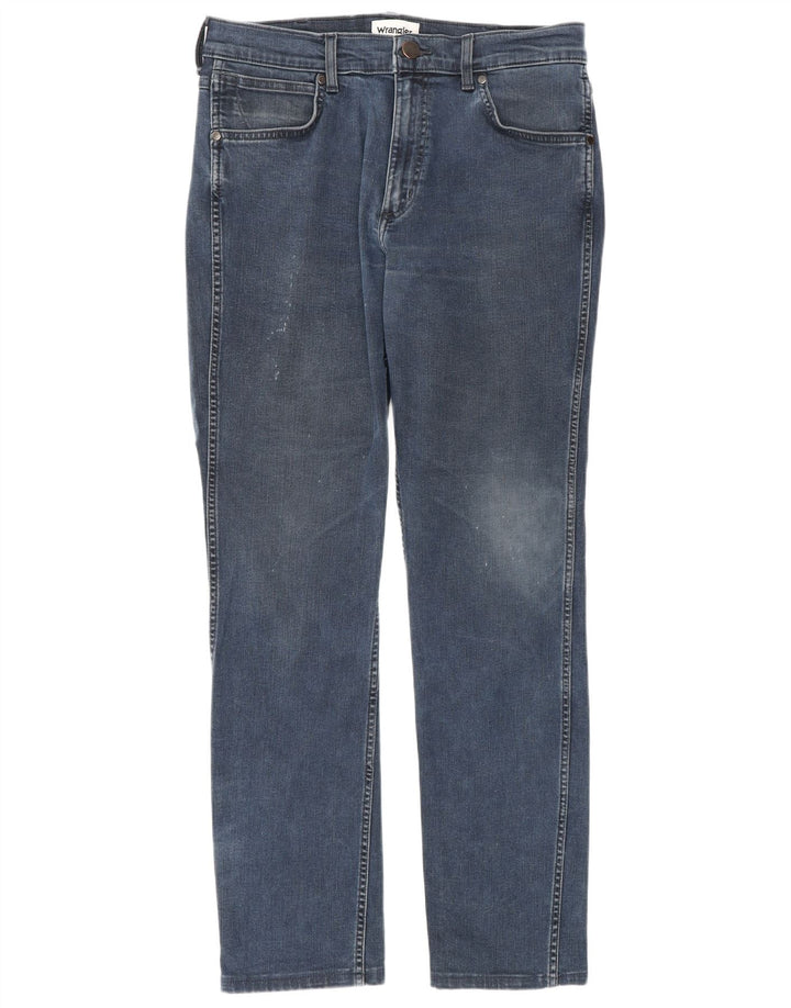 Wrangler Straight Jeans til mænd W32 L30 Blå
