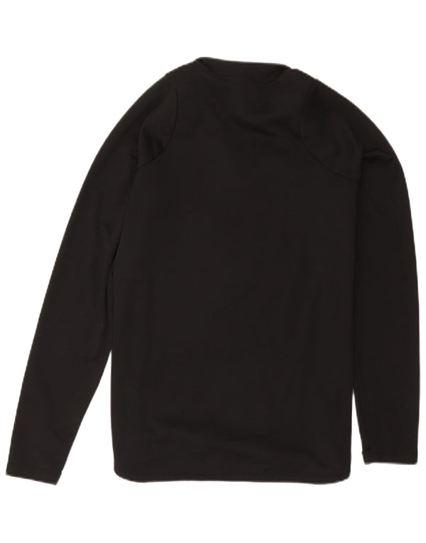 Nike Herre Dri Fit Pullover med lynlås-hals Træningsdragt Top Medium Sort Colourblock