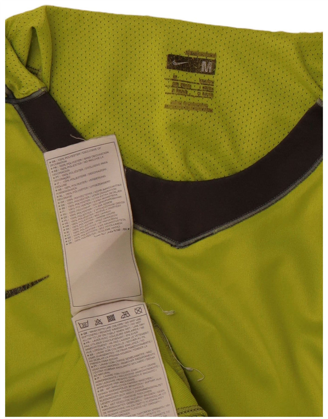 NIKE Mercurial T-shirt top mellemgrøn farveblok polyester