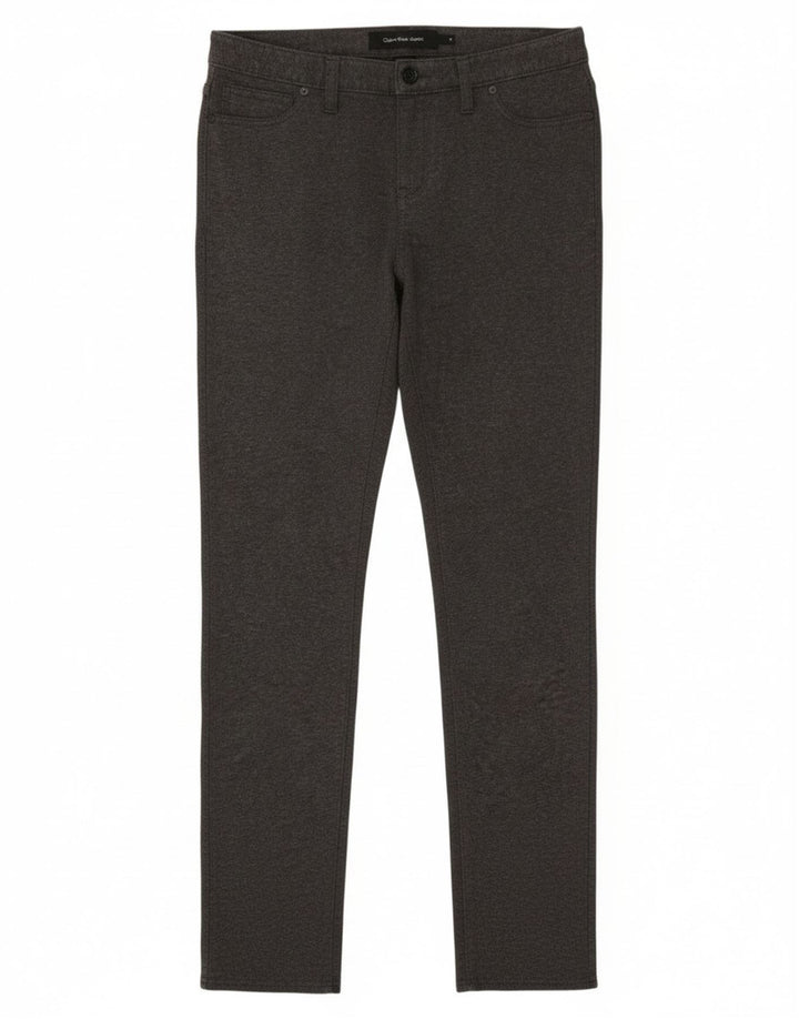 Calvin Klein Dame Jegging Bukser US 8 Medium W30 L28 Grå Bomuld