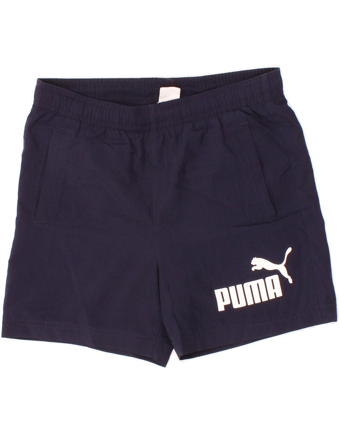 PUMA Boys Graphic Sport Shorts 11-12 Years Navy Blue Vintage Puma and Second-Hand Puma from Messina Hembry 
