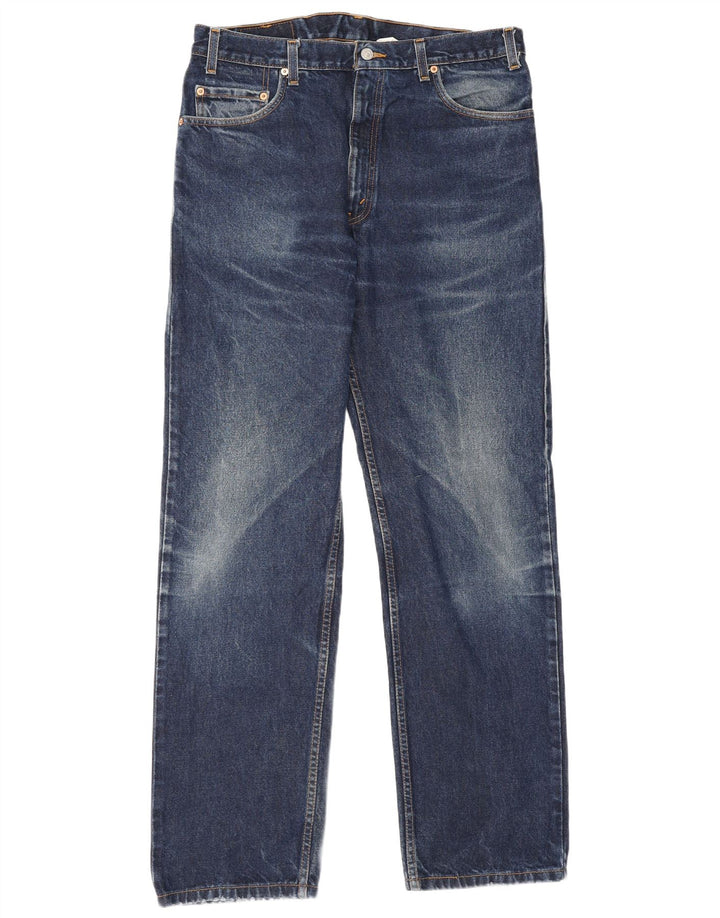 Levi's Herre 505 Straight Jeans W36 L33 Blå