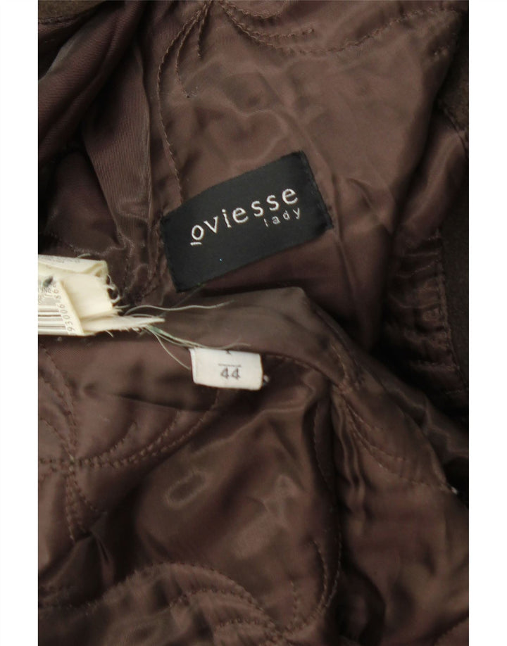 Oviesse Dame Ruskind Overfrakke IT 44 Medium Brun Læder