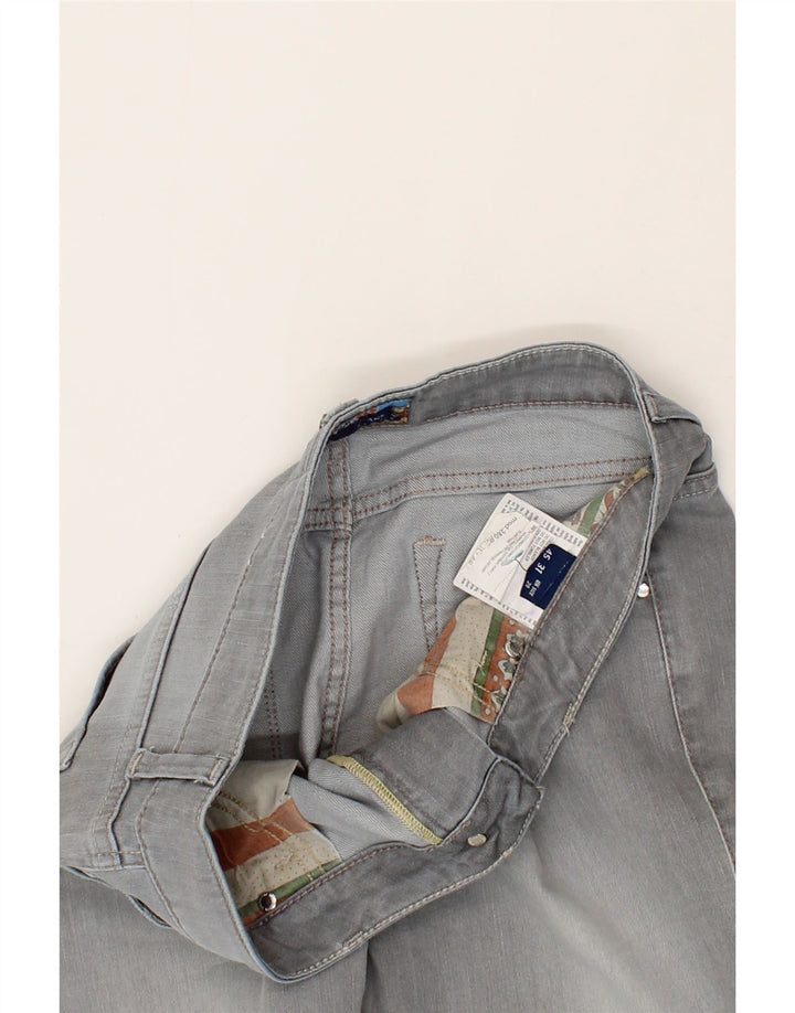 TRUSSARDI Womens Slim Jeans W32 L33 Grey Cotton Vintage Trussardi and Second-Hand Trussardi from Messina Hembry 