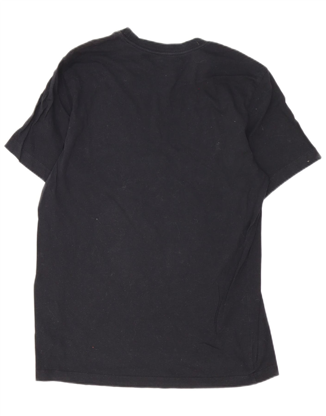 Nike Herre Swoosh Grafisk T-shirt Top Medium Sort Bomuld