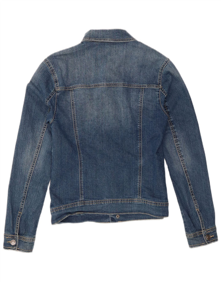 Benetton Boys Denimjakke 13-14 År 3XL Blå Bomuld