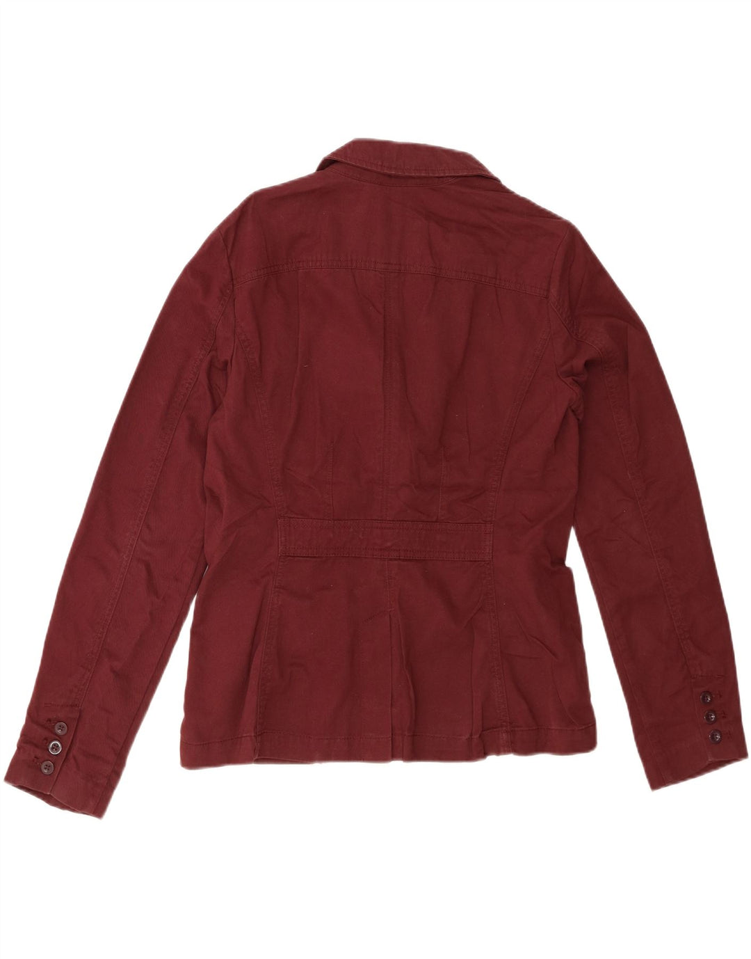EDDIE BAUER Dame 3-knaps blazerjakke US 8 Medium rødbrun bomuld