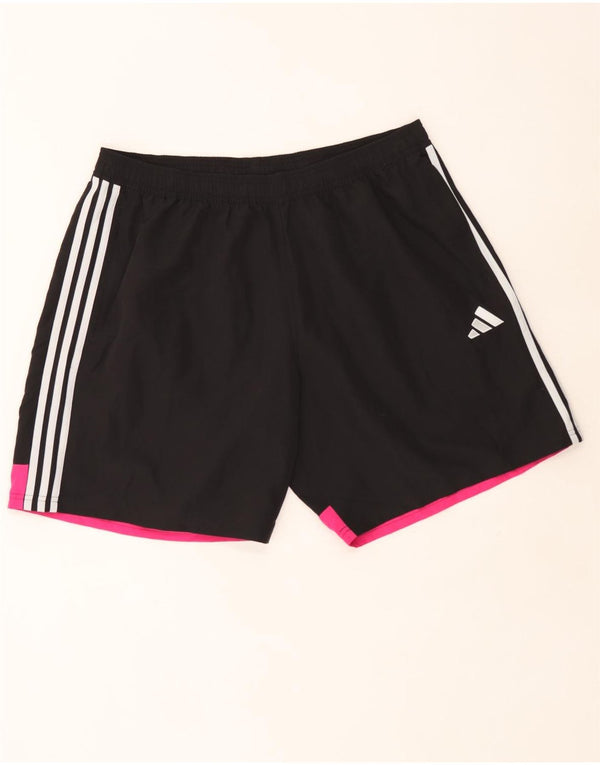 Adidas Herre Aeroready Slim Fit Sportshorts 2XL Sort Colourblock Polyester