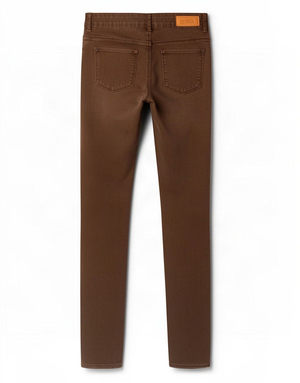 Zara Dame Trafaluc Skinny Jeans EU 36 XS W26 L31 Brun Bomuld