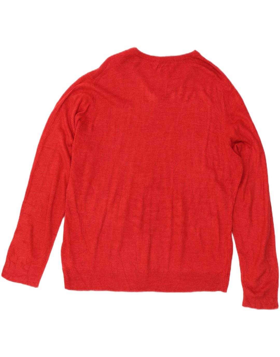Marks & Spencer Herre V-hals sweater XL Rød Akryl