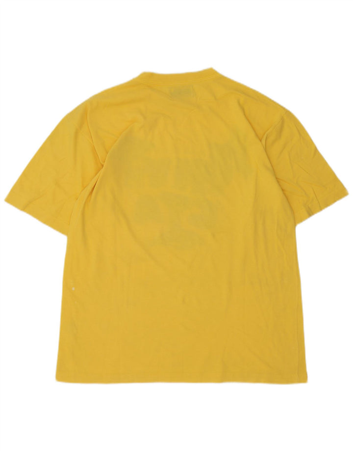Invicta Herre grafisk T-shirt top lille gul bomuld