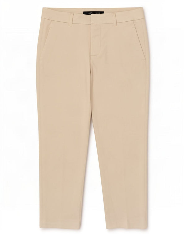 Zara Womens Crop Chino Trousers EU 34 2XS W24 L22 White
