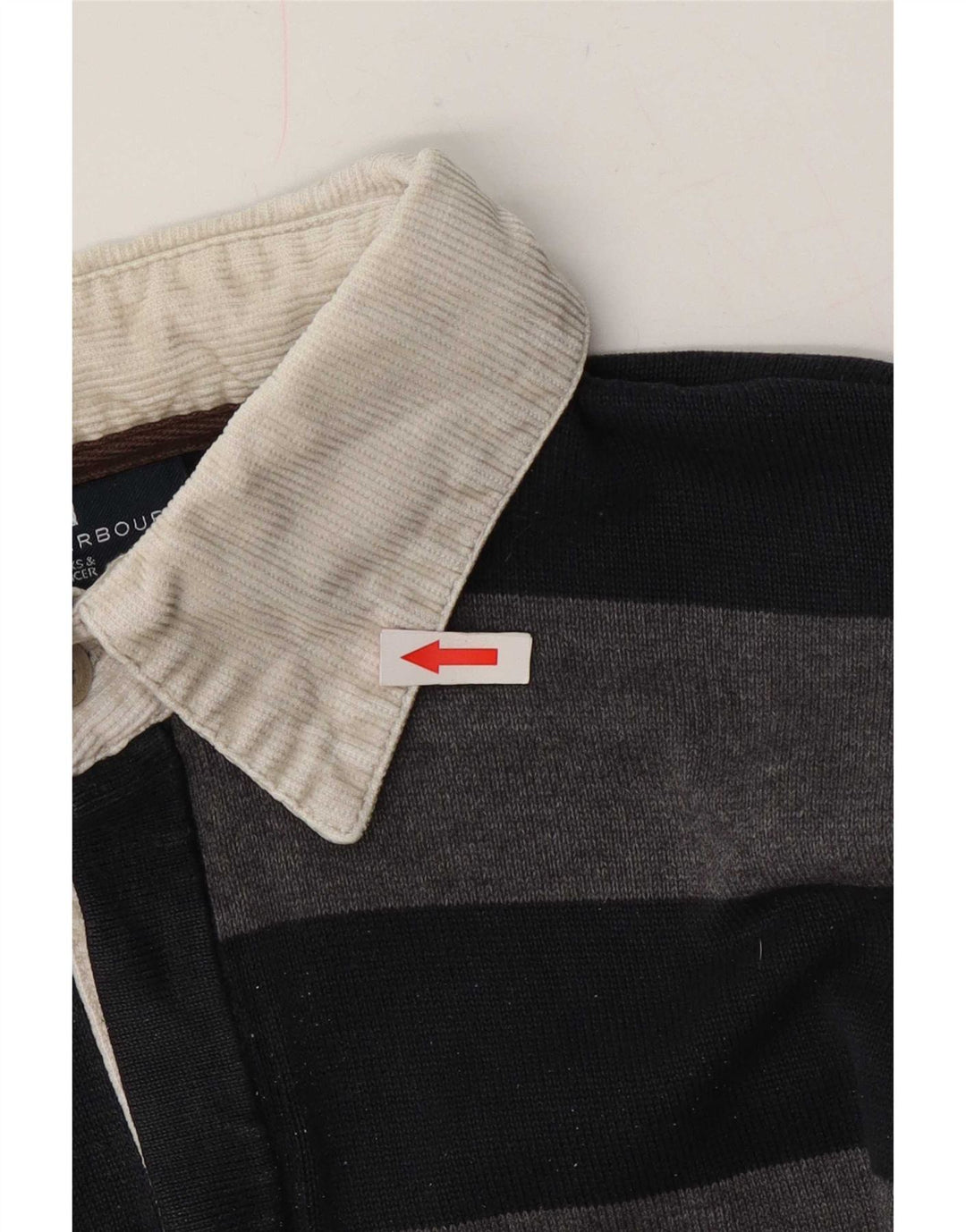 Marks & Spencer Herre Blue Harbor Polo Neck Sweater Medium Sort