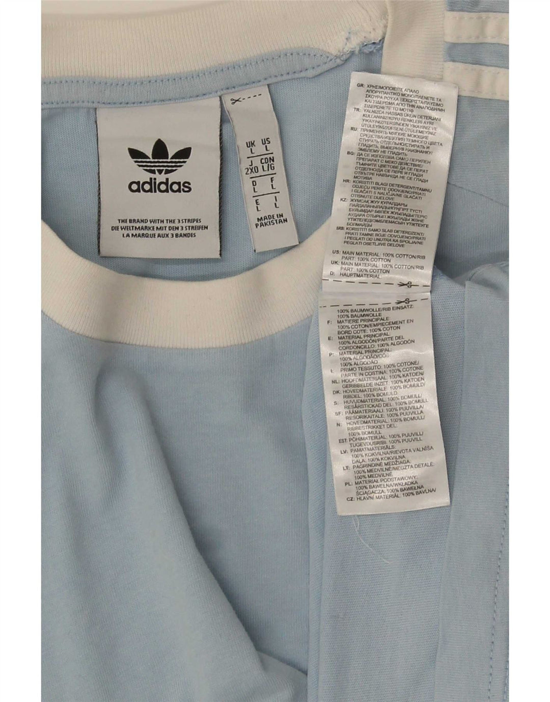 Adidas Herre T-Shirt Top Stor Blå Bomuld