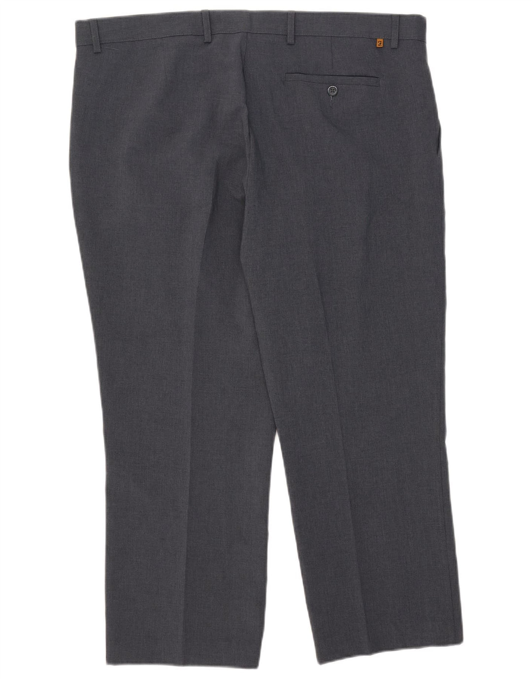 Farah Herre Straight Cropped Trousers W42 L27 Grå Polyester