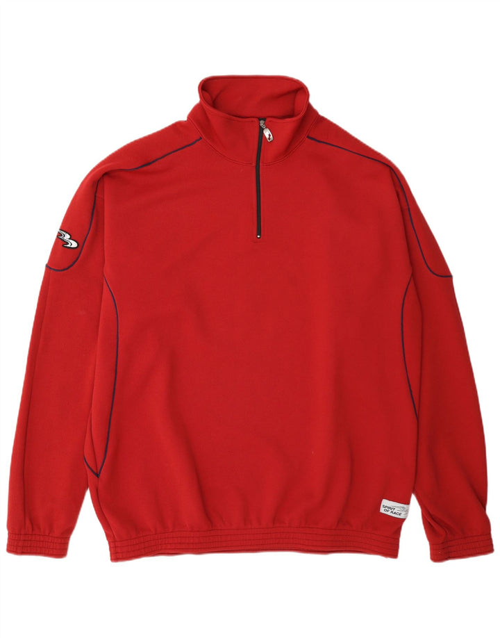 Biemme Herre Pullover Træningsdragt Top Jakke 2XL Rød Polyester