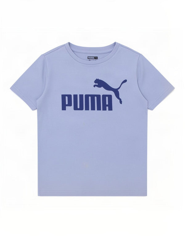 Puma drenge grafisk t-shirt top 7-8 år lille blå bomuld