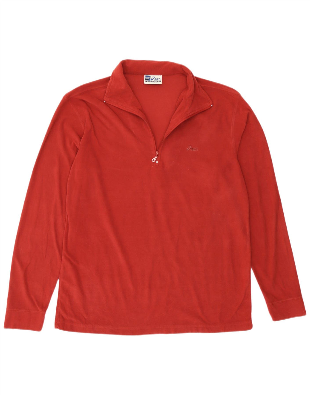 Asics Herre lynlås-hals Fleece Jumper Medium Burgundy Polyester