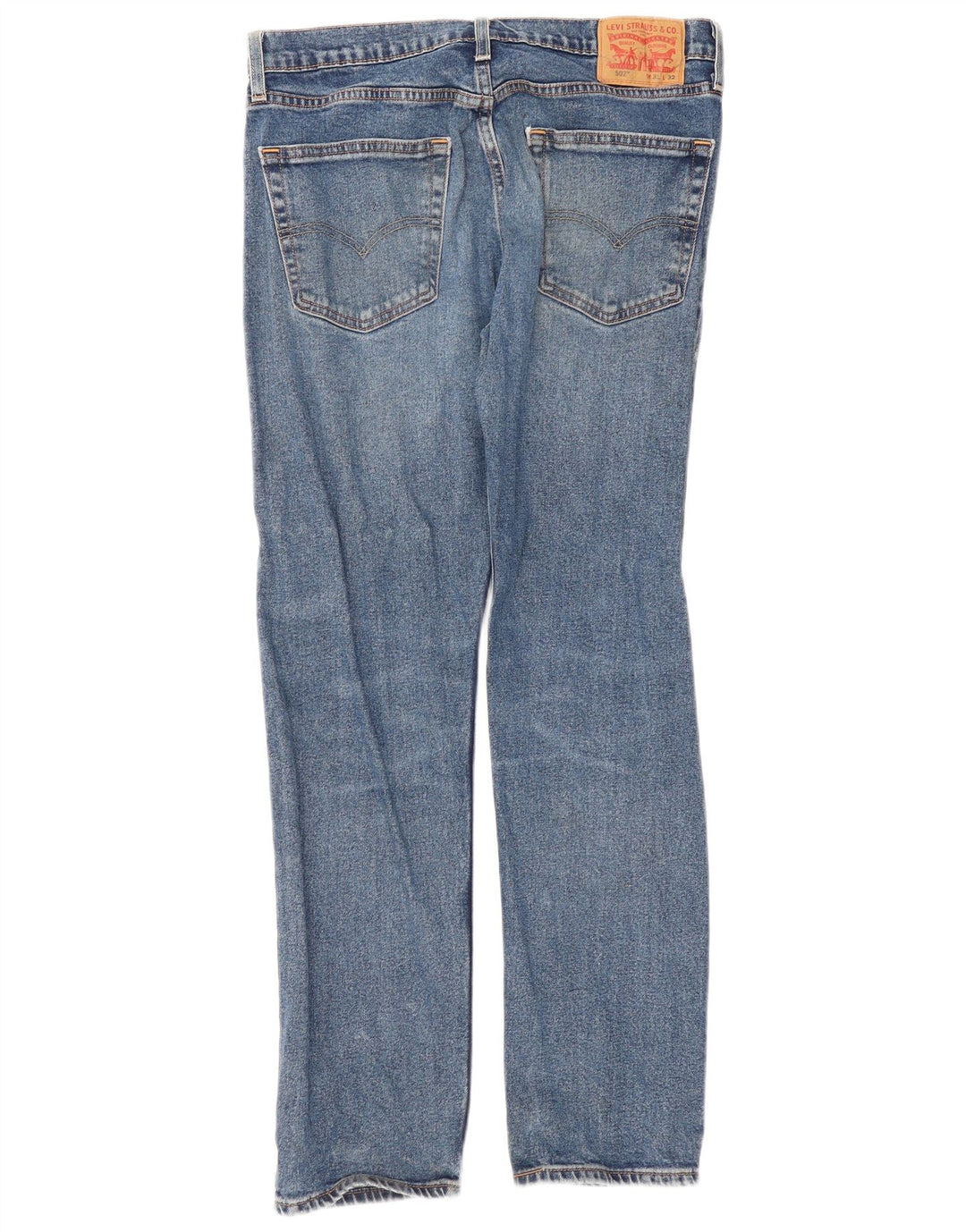 Levi's Womens 502 tilspidsede jeans W31 L32 blå bomuld