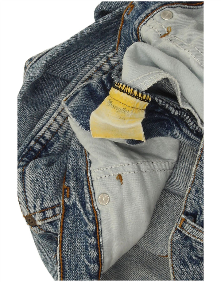 Wrangler herre tilspidsede jeans W32 L30 blå bomuld