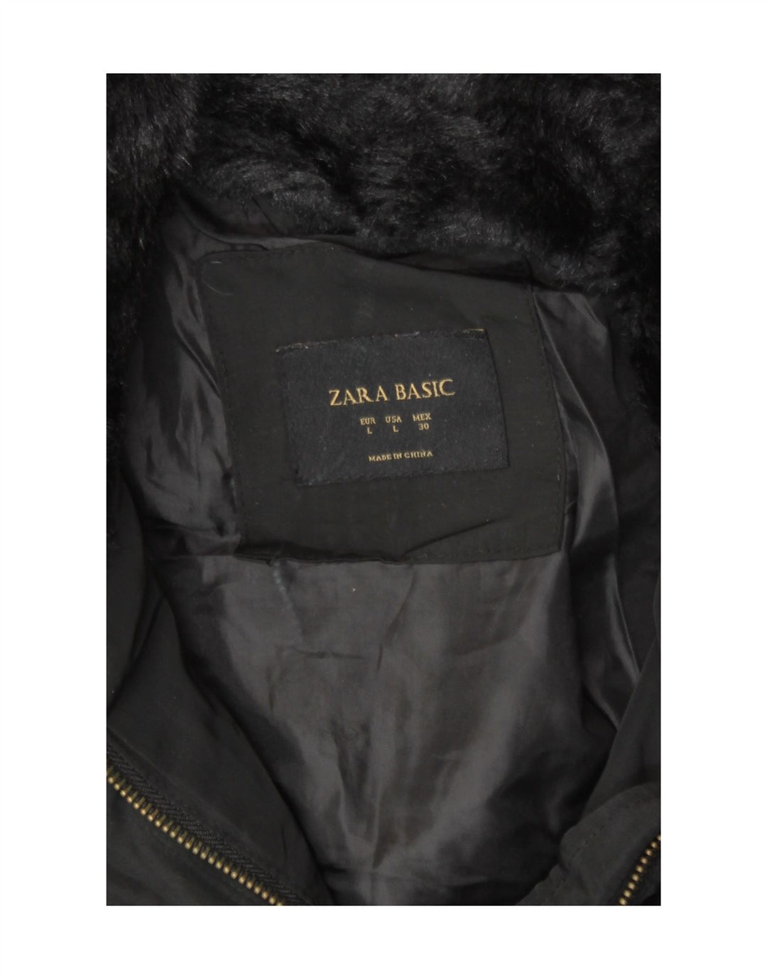 Zara Dame Polstret Jakke UK 14 Large Sort