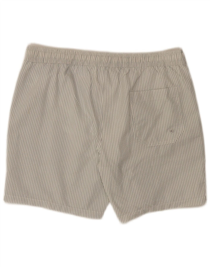 All Saints Badeshorts til mænd store blå nålestribet polyester