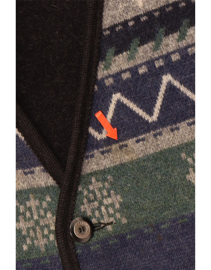 GIESSWEIN Herrevest UK 48 Medium Flerfarvet geometrisk uld