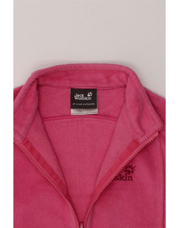 JACK WOLFSKIN Girls Fleece Jacket 5-6 Years Pink Polyester | Vintage Jack Wolfskin | Thrift | Second-Hand Jack Wolfskin | Used Clothing | Messina Hembry 